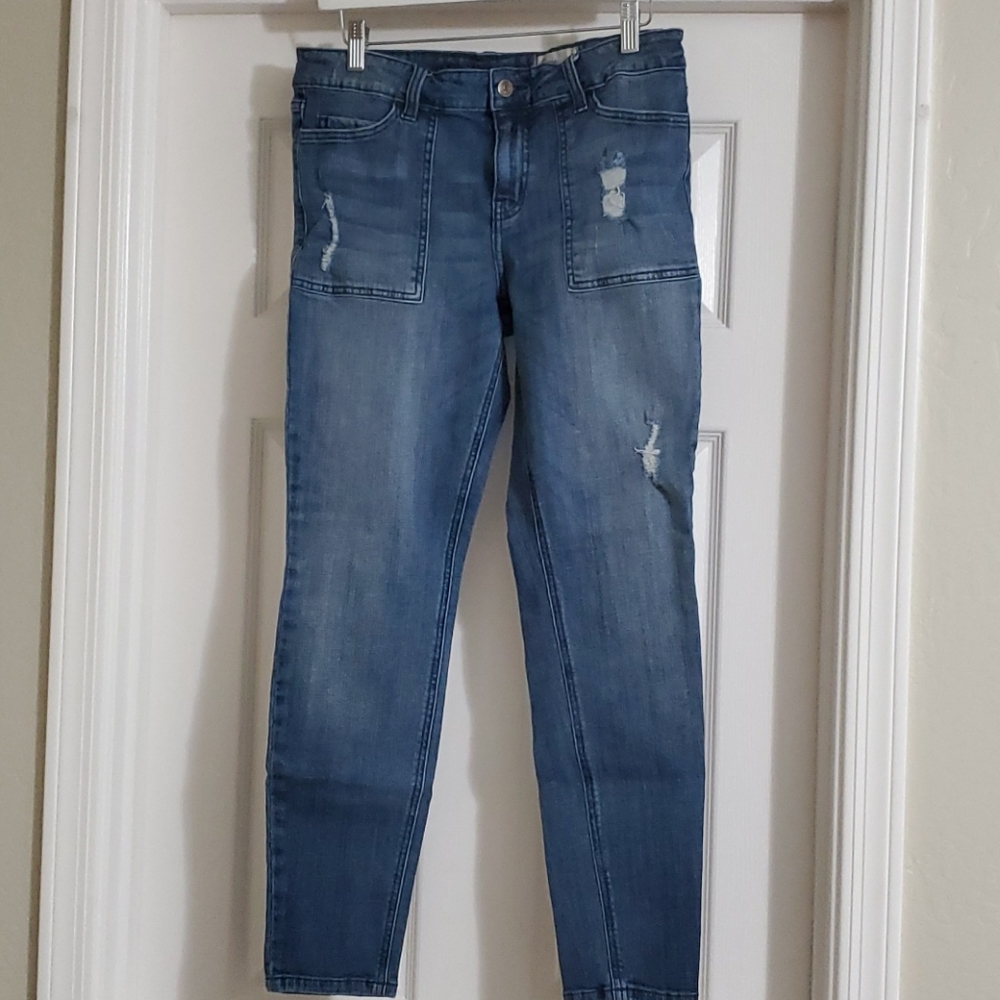 COSMIC Blue love distressed skinny jean